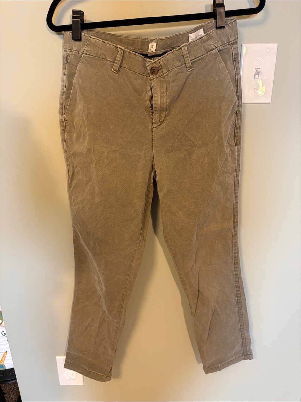 GAP Straight-Leg Pants in Olive